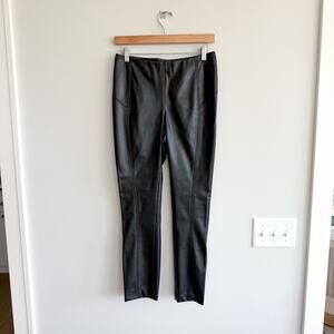 Peace Of Cloth Chantal High Rise Leather Leggings Black XS